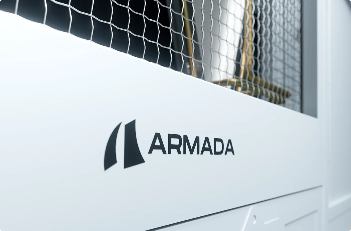 Armada Logo on Galleon Modular Data Center
